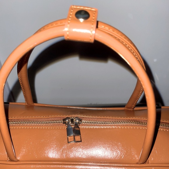 🆕 Top Handle Faux Luxury Leather Square Bag - Picture 12 of 15